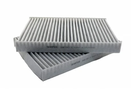 Фільтр салонний MB S (C215, C216, C217, W221, W222, V222, X222), Ssangyong Musso, 2.2D-6.3, 99-, (к-кт 2шт), вугільний (SAK292S) SHAFER 'SAK292S