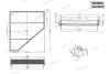 Фільтр повітряний Cadillac ATS (14-19), CTS (14-19), Chevrolet Camaro (16-21), (з пластиковою сіткою) SHAFER SX49830 (фото 4)