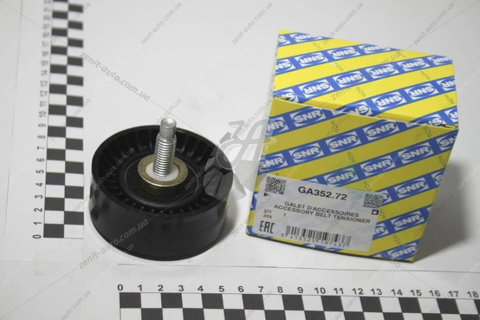 Ролік направляючий поліклинового ременя Ford Focus, Mondeo (98-05) / Volvo S60 I, S70, S80 2.4-2.9 (97-14) (GA352.72) SNR SNR NTN GA35272 (фото 1)