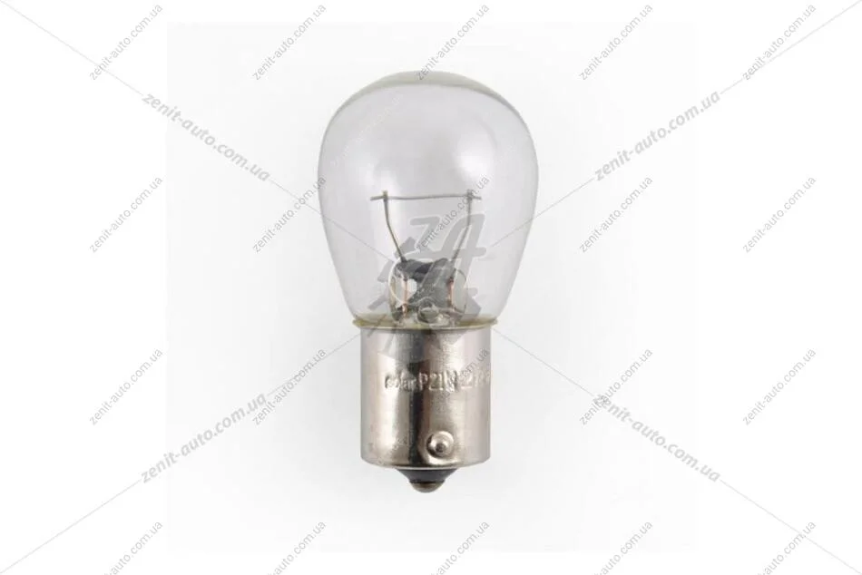 Лампа розжарювання 12V P21W BA15s (1-конт) (указ.поворот/стоп-сигнал) (кратно 10) Solar 1250 (фото 1)