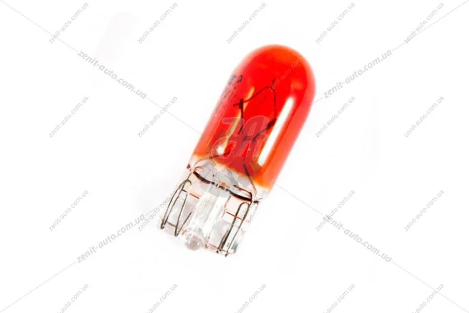 Лампа накаливания 12V WY5W 5W W2.1x9.5d T10 AMBER (оранж) (поWор повор. б/цоколя) (кратно 10) Solar 1264 (фото 1)