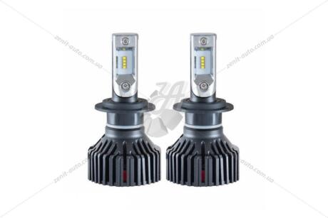 Лампа світлодіодна H7 12/24V 60W 6500K 8000Lm Chip ZES 2nd G (к-т 2шт) Solar 8307
