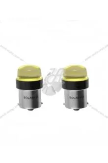 Лампа світлодіодна 12V S25 P21/5W BAY15d (1 LED COB) 100lm білий (к-т 2шт) Solar LC365_B2