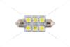 Лампа светодиодная 12V C5W T11x39 SV8.5 (6SMD 50x50) белый (кратно 10) Solar LS253_P (фото 1)