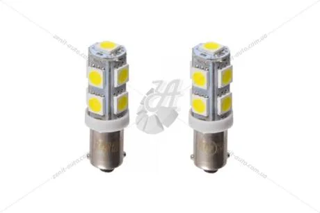 Лампа світлодіодна 12V Т8.5 BA9s (9SMD 50х50) білий (к-т 2шт) Solar LS278_B2