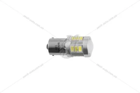 Лампа світлодіодна 12/24V S25 P21W BA15s (18SMD 57x30) 120LM линза білий (к-т 2шт) Solar LS295_B2