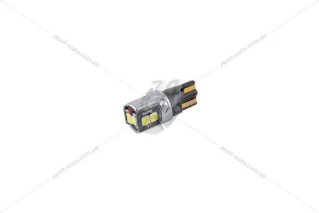 Лампа светодиодная 12V T10 W2.1x9.5d W5W (6SMD 30x30) SSC 6W 250lm CANBUS обманка белый (к-т 2шт) Solar SL1341