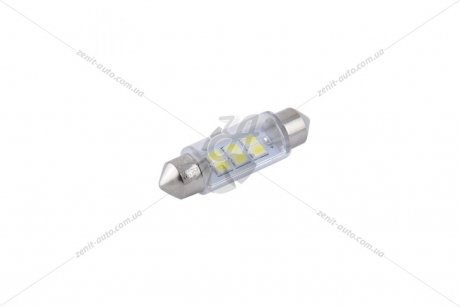 Лампа світлодіодна 12V C5W T11x39 SV8.5 (6SMD 28x35) білий (к-т 2шт) Solar SL1351