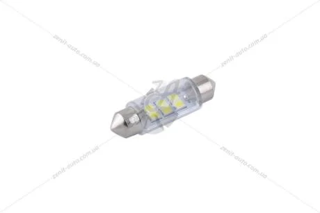 Лампа світлодіодна 12V C5W T11x39 SV8.5 (6SMD 28x35) білий (к-т 2шт) Solar SL1351