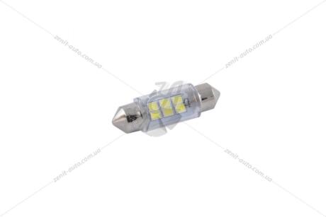 Лампа светодиодная 24V C5W T11x36 SV8.5 (6SMD 28х35) белый (к-т 2шт) Solar SL2550