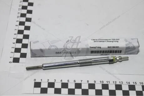 Свеча накаливания Actyon (06-) D20 / Kyron (05-) D20, D27 / Rexton (05-) D27 SsangYong SSANGYONG 6651590201