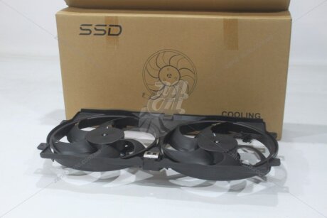 Вентилятор охолодження радіатора 2123 (з кожухом та резистором) 2 вентилятори SSD '2123002FC
