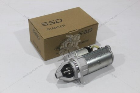 Стартер 3302/2217/3110 (402) редукторний (9 зубів) 2,26 кВт (2 отвори) SSD '402001ST