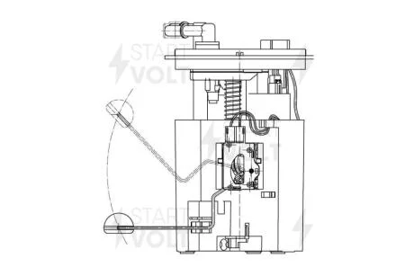 Модуль паливного насосу Subaru Impreza (11-)/XV (11-) 1.6i/2.0i StartVOLT SFM 2200