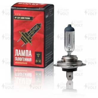 Лампа галогенная H7 12V 100W PX26d StartVOLT VL-H7-08