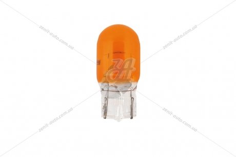 Лампа розжарювання 12V WY21W 21W W3x16d Amber жовта без цокольна (кратно 10) TESLA B62301 (фото 1)