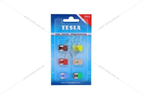 Предохранители штырь Мини 7.5-30А (блистер 12 шт) Tesla TESLA F113.000.000