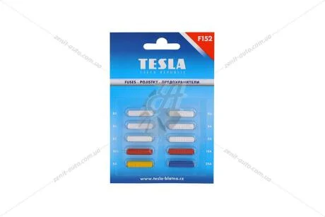 Предохранители цилиндрические 5-25А с/о (блистер 10 шт) Tesla TESLA F152.000.000