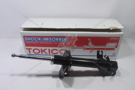 Амортизатор підвіски передній лівий газомасляний Nissan X-Trail T30 -07 Tokico 'B3221
