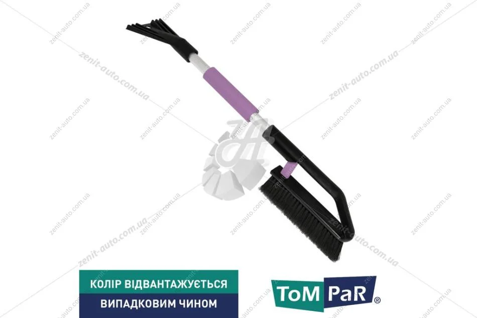 Щетка-скребок (снег + лед) FUTURA COLOUR алюминий 70 TomPar 'TP098307 (фото 1)