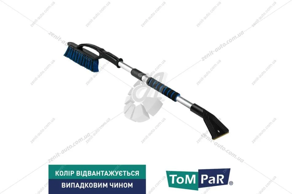 Щетка-скребок (снег + лед) с латунным лезвием NICE TOUCH телескоп 87-115 TomPar 'TP098666 (фото 1)