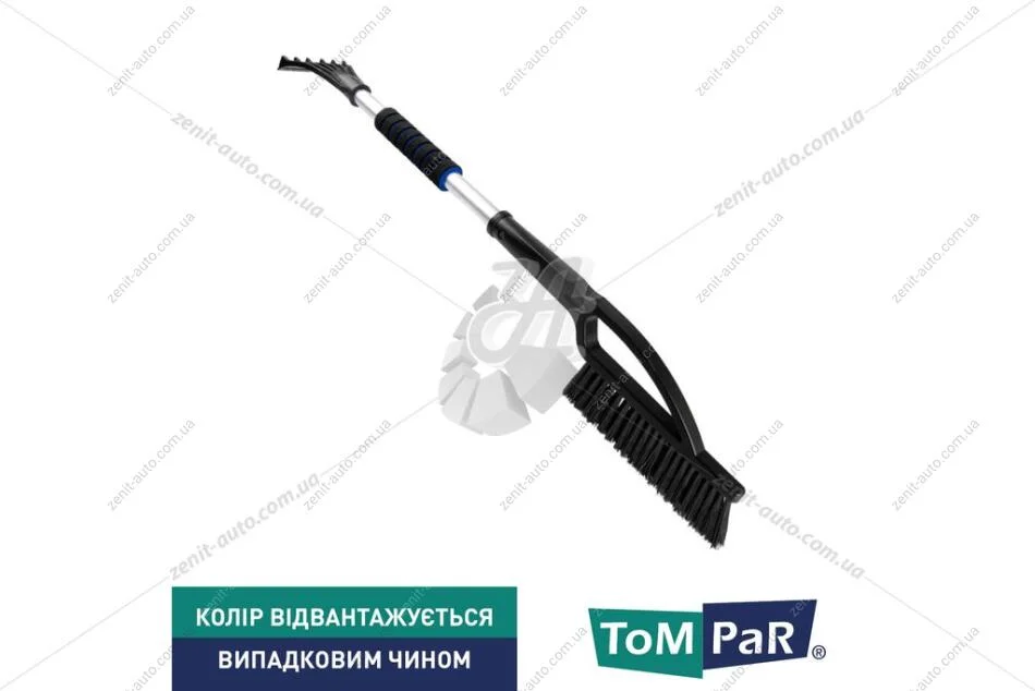 Щетка-скребок (снег + лед) NICE TOUCH SLIM алюминий 77 TomPar 'TP098741 (фото 1)