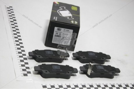 Колодки тормозные диск. зад. для а/м Honda CR-V (06-) Trialli PF 2305 (фото 1)
