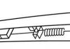 Щетка стеклоочистителя каркасная задняя 180мм ExactFit Rear Citroen C4 (LC), DS3, DS4 (EX180B) Trico EX180 (фото 1)