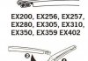 Щетка стеклоочистителя каркасная задняя 350мм ExactFit Rear Hyundai Santa Fe, Ria Rio II, Mazda CX-7, Toyota Avensis (EX350B) Trico EX350 (фото 3)