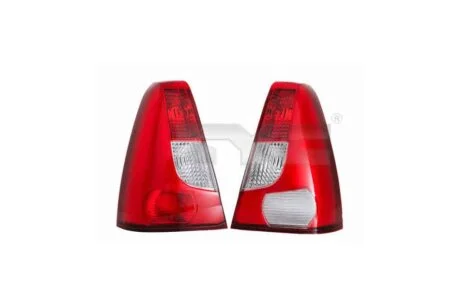Фонарь задний левый Renault Logan (04-) прозрачный с ПТФ (11-A758-A1-2B) TYC '11A758A12B
