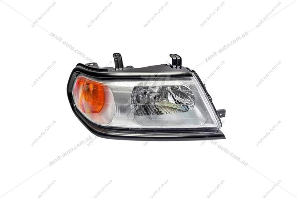 Фара права Mitsubishi Pajero Sport (05-) H4 чорна (20-B323-A5-6B) TYC '20B323A56B (фото 1)