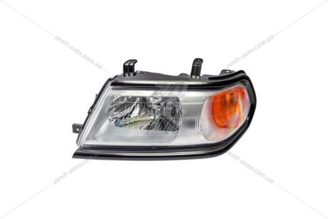 Фара левая Mitsubishi Pajero Sport (05-) H4 черная (20-B324-A5-6B) TYC '20B324A56B