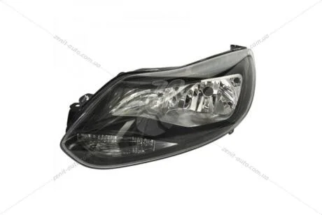 Фара левая с моторчиком Ford Focus II (11-14) H1/H7 черная (20-C570-A5-2B) TYC '20C570A52B