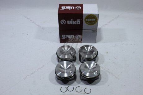 Комплект поршнів з кільцями та пальцями VIKA Premium '11071705735
