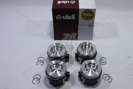 Комплект поршнів з кільцями та пальцями VIKA Premium '11071706035