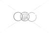 Кольца поршневые (компл 1 цил) 1,6i (AVU, BFQ, BSE, BSF) Skoda Octavia I II VW Golf IV V Jetta III Passat B5 B6 Touran I VIKA Premium '11981633035 (фото 1)