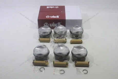Поршень з поршневим кільцем (6 шт.) Audi A4, A5, A6, A7, A8, Q5, Q7, VW Touareg 3.0 (10-) VIKA Vika '11071698201