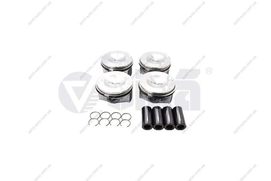 Комплект поршнів з кільцями та пальцями (4шт) Audi A3, TT/VW Golf VII/Skoda Octavia 2.0 (13-) VIKA Vika '11071702501 (фото 1)