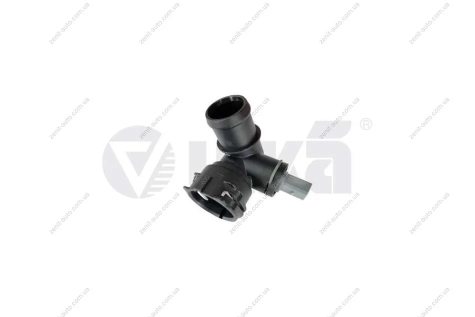 Фланець системи охолодження (трійник) з датчиком Audi A3/Skoda Octavia, Superb/VW Golf, Passat/Seat Leon 1.0,1.2,1.4,1.6 (13-20) VIKA Vika '11221789801 (фото 1)