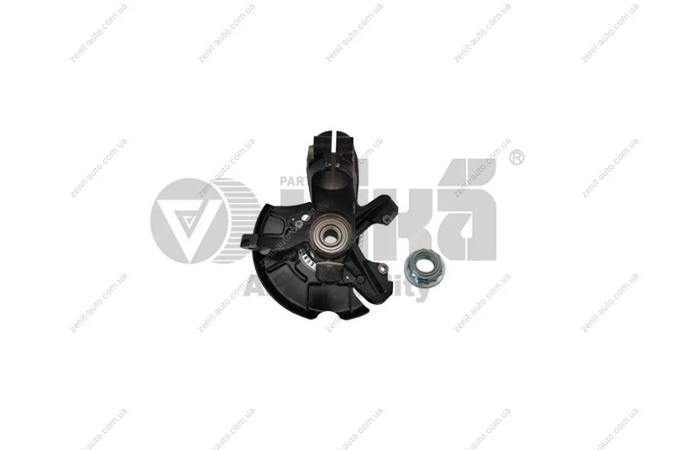 Кулак поворотний передній лівий з підшипником та захистом Skoda Octavia (97-11)/VW Golf (96-03)/Seat Leon (00-06), Toledo (99-04) VIKA Vika 44071739901 (фото 1)