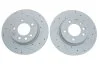 Диск тормозной передний правый VW Touareg (03-18) (перфорированный Geomet) VIKA Vika 66151716701 (фото 1)