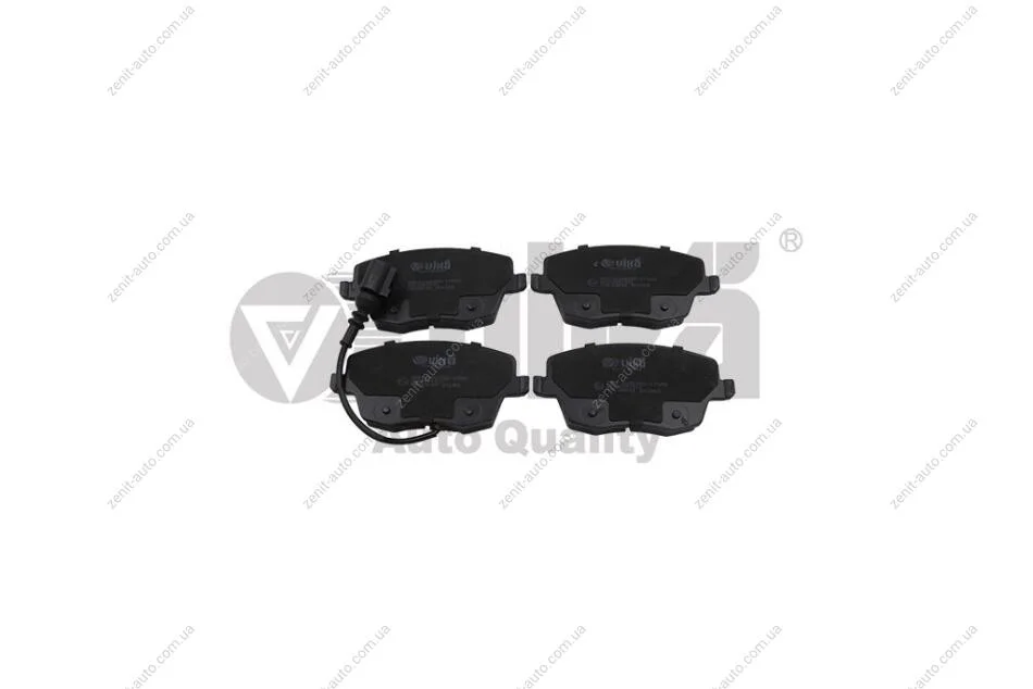 Колодки тормозные передние с датчиком износа Skoda Fabia (00-10)/VW Polo (02-10)/Seat Ibiza (02-05) VIKA Vika 66980009301 (фото 1)