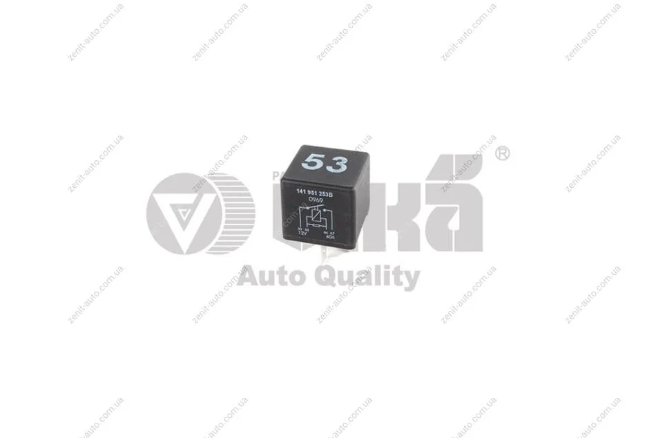 Реле VW Golf (75-07),Jetta (79-92),Passat (74-07),T4 (91-04) VIKA Vika 99510092101 (фото 1)