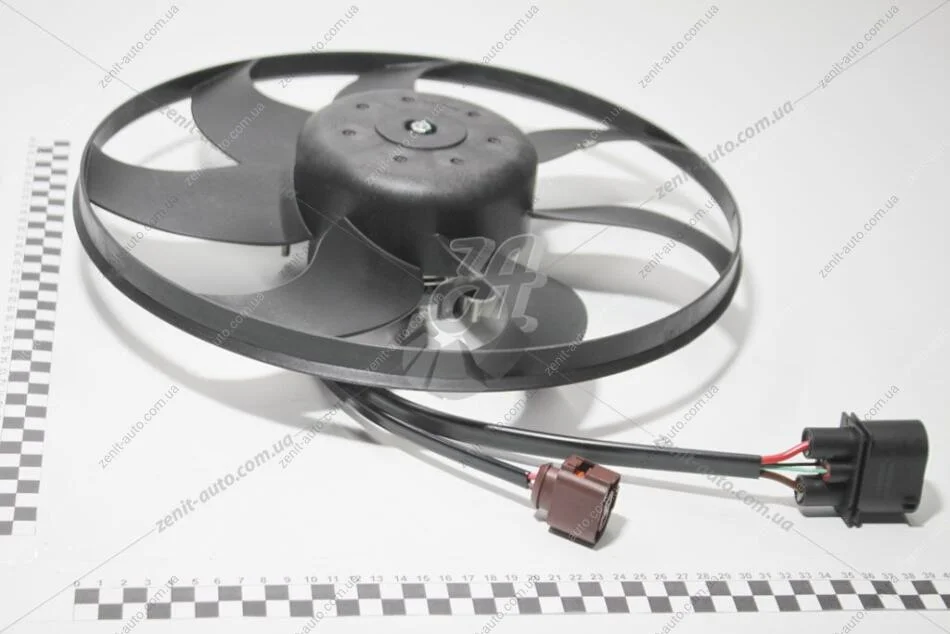 Вентилятор радіатора 220W Skoda Fabia (11-15), Octavia (04-13)/VW Caddy (04-16), Golf (04-16), Jetta (06-15), Passat (06-15) VIKA Vika 99590579501 (фото 1)