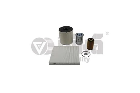 Комплект фильтров (4шт) Skoda Fabia (11-15)/VW Polo (10-12)/Seat Ibiza (09-11)/Audi A1 (11-14) 1.6,2.0 бенз/диз VIKA Vika K11783601