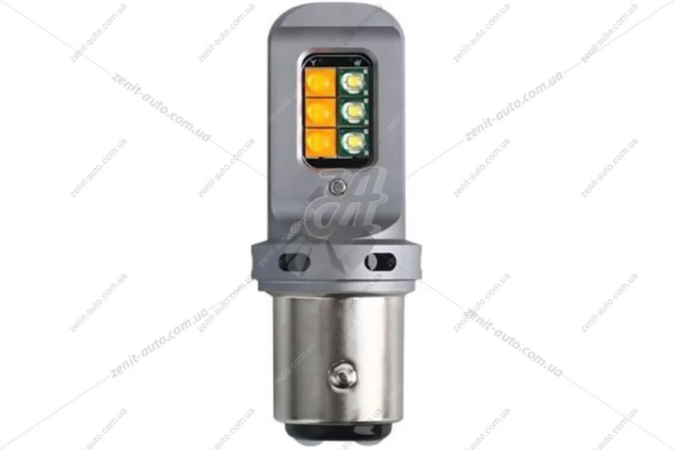 Лампа светодиодная P21/5W 12V BAY15D (1157) 5,8W 1200Lm (16x57mm) (2-конт) (Yes canbus) (кратно 2) WANLANDA '1157CREE12SMD (фото 1)