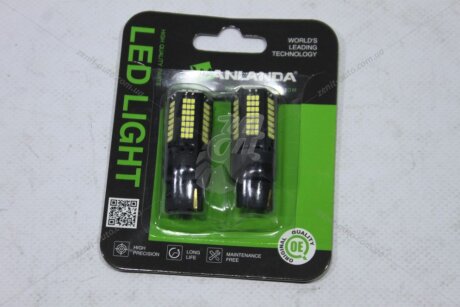 Лампа світлодіодна W21W 12V (7440) 18,7W 1200Lm (21x51mm) (1-конт) (Yes canbus) (кратно 2) WANLANDA '74402016156SMD