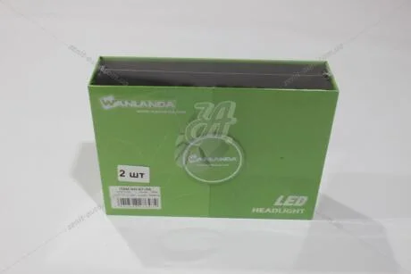 Лампа світлодіодна H4 (лінза) 12-24V 40W 6500K 3800Lm (кратно 2) WANLANDA 'A7H4