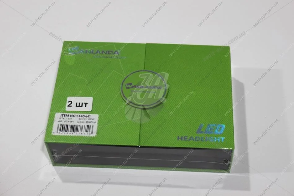 Лампа светодиодная H1 12-24V 90W 6500К 6000Lm (кратно 2) WANLANDA 'S140H1 (фото 1)