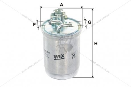 Фільтр паливний VW TRANSPORTER IV (70XA) (00-03) WIX FILTERS WF8045 (фото 1)